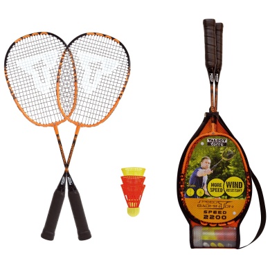 Talbot Torro Speedbadminton Set Speed 2200 (2xRackets 105g,3xBalls,1xBag)